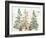 Three Christmas Trees-PI Studio-Framed Art Print