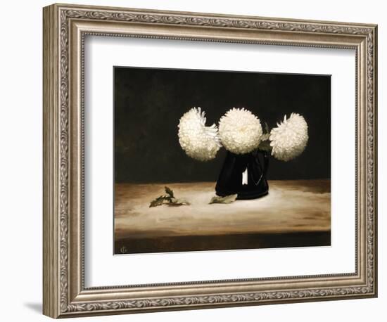 Three Chrysanthemums-James Gillick-Framed Giclee Print