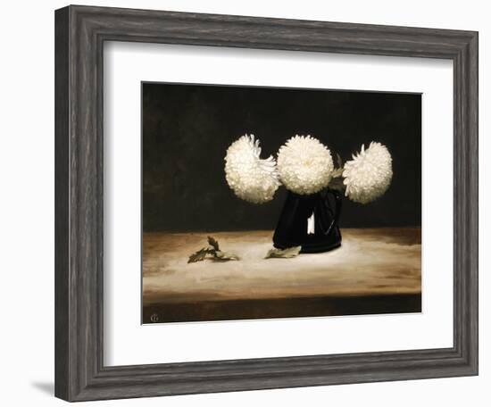 Three Chrysanthemums-James Gillick-Framed Giclee Print