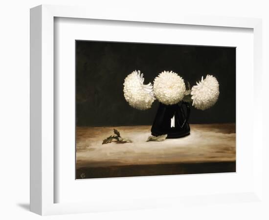 Three Chrysanthemums-James Gillick-Framed Giclee Print