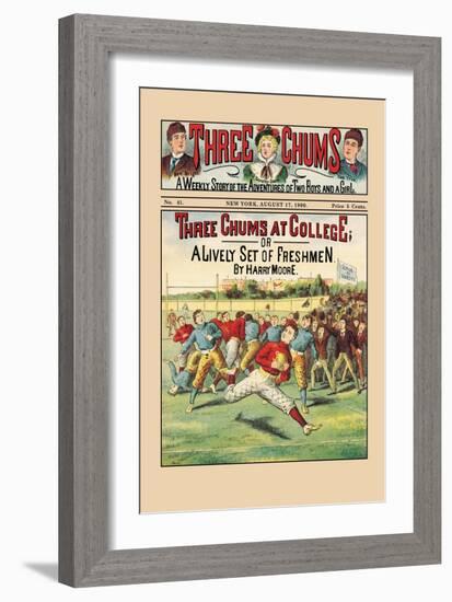 Three Chums at College-null-Framed Art Print