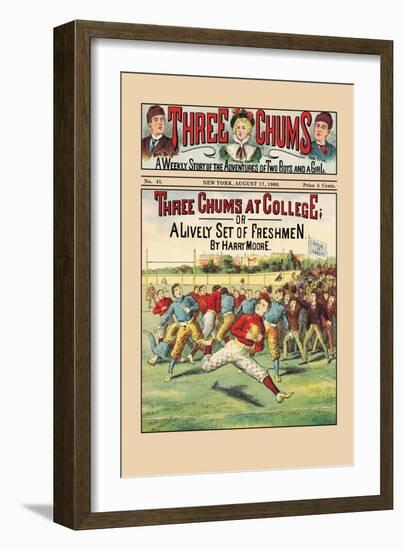 Three Chums at College-null-Framed Art Print