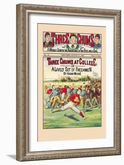 Three Chums at College-null-Framed Art Print
