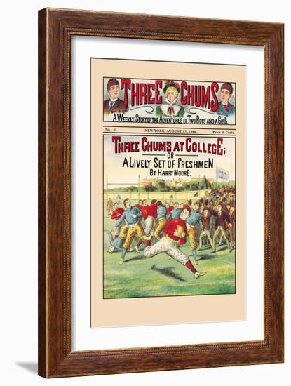 Three Chums at College-null-Framed Art Print