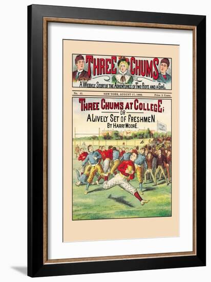 Three Chums at College-null-Framed Art Print