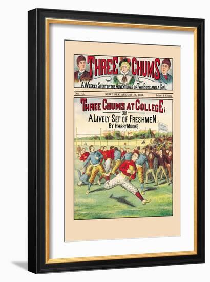 Three Chums at College-null-Framed Art Print