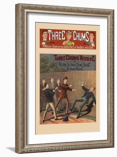 Three Chums' Resolve-null-Framed Art Print