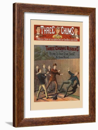 Three Chums' Resolve-null-Framed Art Print