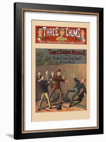 Three Chums' Resolve-null-Framed Art Print