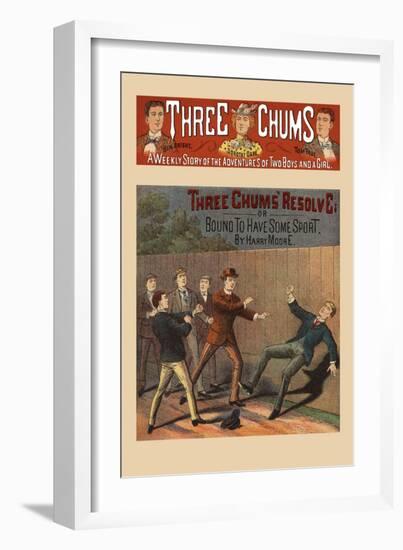 Three Chums' Resolve-null-Framed Art Print