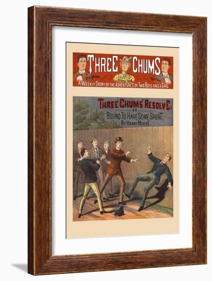 Three Chums' Resolve-null-Framed Art Print