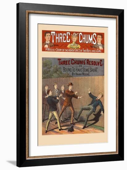 Three Chums' Resolve-null-Framed Art Print