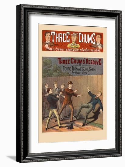 Three Chums' Resolve-null-Framed Art Print