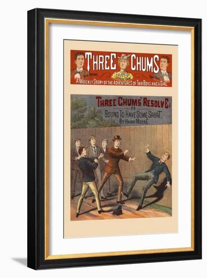 Three Chums' Resolve-null-Framed Art Print