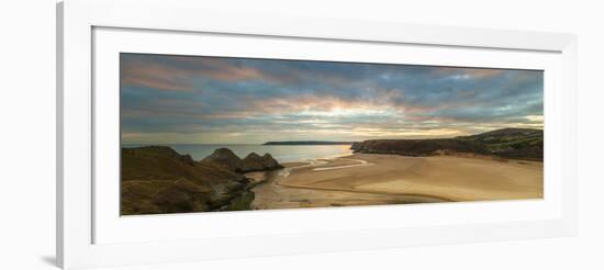 Three Cliffs Bay, Gower, Peninsula, Swansea, West Glamorgan, Wales, United Kingdom, Europe-Billy Stock-Framed Photographic Print