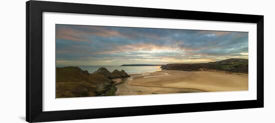 Three Cliffs Bay, Gower, Peninsula, Swansea, West Glamorgan, Wales, United Kingdom, Europe-Billy Stock-Framed Photographic Print