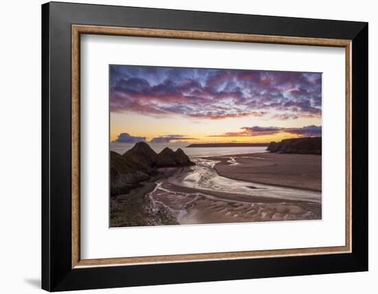 Three Cliffs Bay, Gower, Wales, United Kingdom, Europe-Billy-Framed Photographic Print