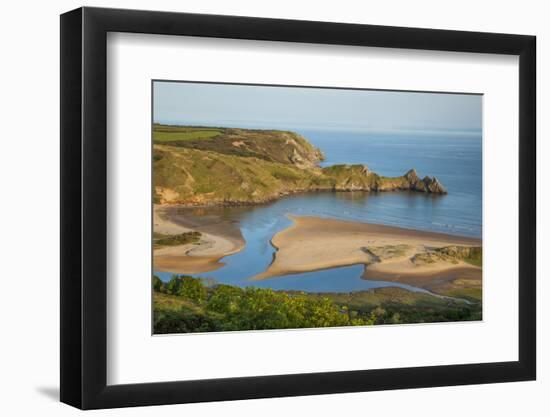 Three Cliffs Bay, Gower, Wales, United Kingdom, Europe-Billy Stock-Framed Photographic Print