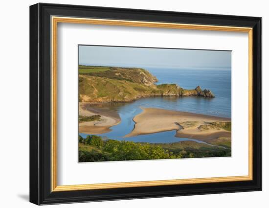 Three Cliffs Bay, Gower, Wales, United Kingdom, Europe-Billy Stock-Framed Photographic Print