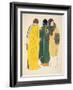 Three Coats from 'Les Robes De Paul Poiret' Pub. 1908 (Pochoir Print)-Paul Iribe-Framed Giclee Print