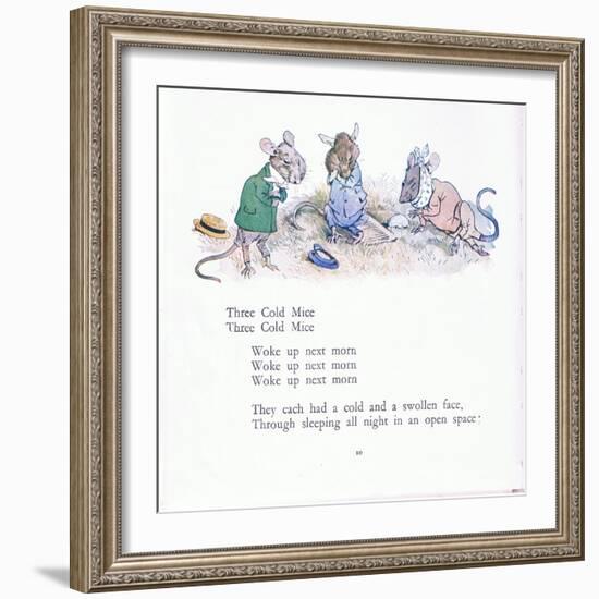 Three Cold Mice, Three Cold Mice, Wake Up Next Morn-Walton Corbould-Framed Giclee Print