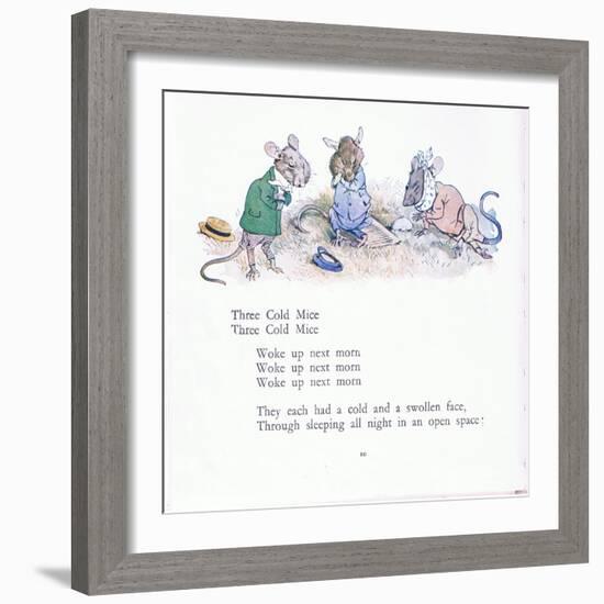 Three Cold Mice, Three Cold Mice, Wake Up Next Morn-Walton Corbould-Framed Giclee Print