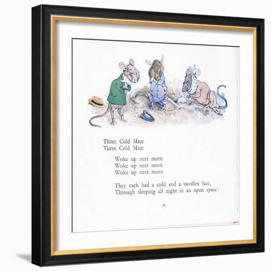 Three Cold Mice, Three Cold Mice, Wake Up Next Morn-Walton Corbould-Framed Giclee Print