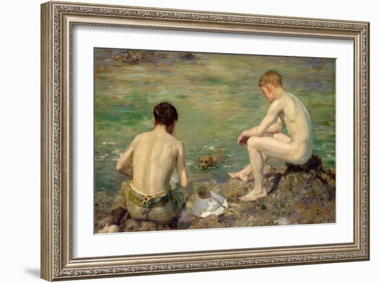 Three Companions-Henry Scott Tuke-Framed Giclee Print