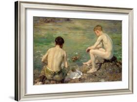 Three Companions-Henry Scott Tuke-Framed Giclee Print