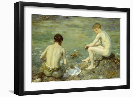 Three Companions-Henry Scott Tuke-Framed Giclee Print