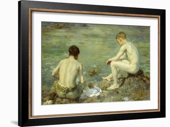 Three Companions-Henry Scott Tuke-Framed Giclee Print