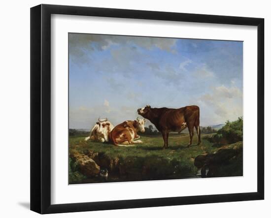 Three Cows on Pasture-Rosa Bonheur-Framed Giclee Print