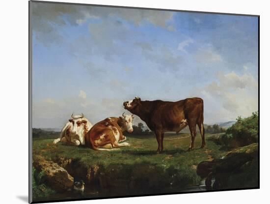 Three Cows on Pasture-Rosa Bonheur-Mounted Giclee Print