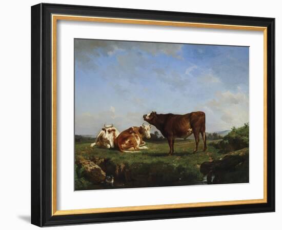 Three Cows on Pasture-Rosa Bonheur-Framed Giclee Print