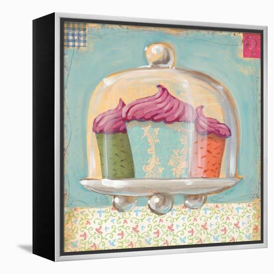 Three Cupcakes-K. Tobin-Framed Stretched Canvas