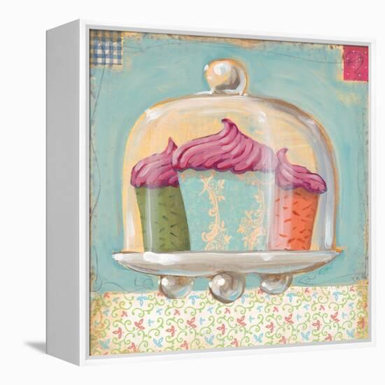 Three Cupcakes-K. Tobin-Framed Stretched Canvas