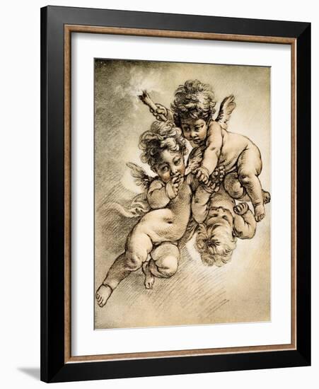 Three Cupids-Francois Boucher-Framed Giclee Print