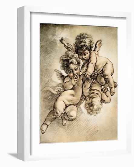 Three Cupids-Francois Boucher-Framed Giclee Print