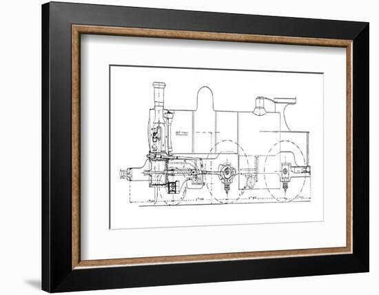 Three-cylinder Compound Steam Locomotive-Mark Sykes-Framed Photographic Print