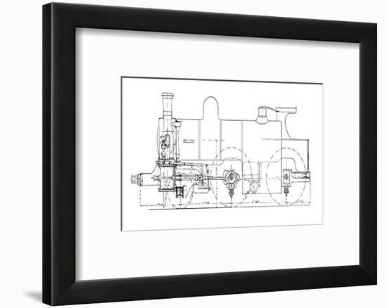 Three-cylinder Compound Steam Locomotive-Mark Sykes-Framed Photographic Print