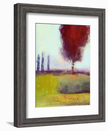 Three Cypress-Lou Wall-Framed Giclee Print