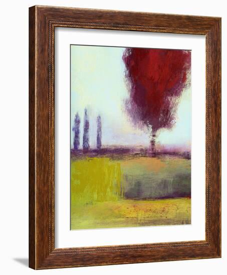 Three Cypress-Lou Wall-Framed Giclee Print