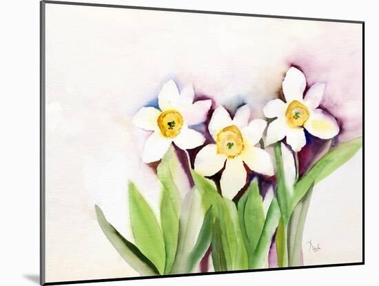 Three Daffodils-Neela Pushparaj-Mounted Giclee Print