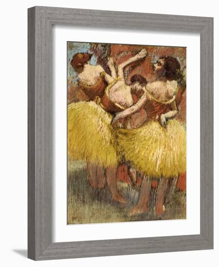 Three Dancers, circa 1900-Edgar Degas-Framed Giclee Print