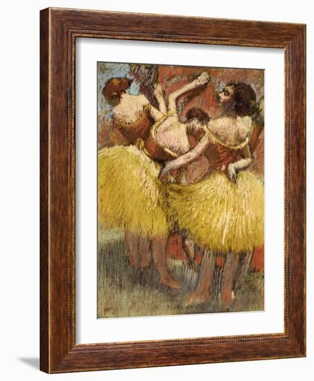 Three Dancers, circa 1900-Edgar Degas-Framed Giclee Print