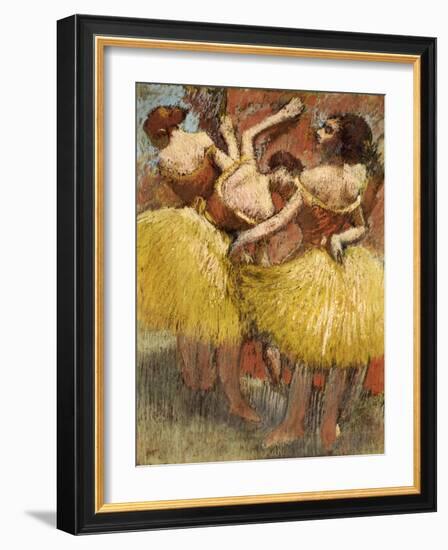 Three Dancers, circa 1900-Edgar Degas-Framed Giclee Print