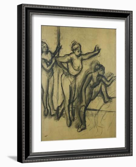 Three Dancers in Leotards; Trois Danseuses En Maillot, 1903-Edgar Degas-Framed Giclee Print