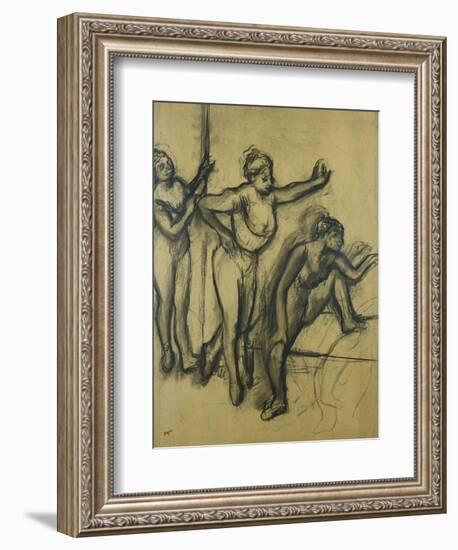 Three Dancers in Leotards; Trois Danseuses En Maillot, 1903-Edgar Degas-Framed Giclee Print