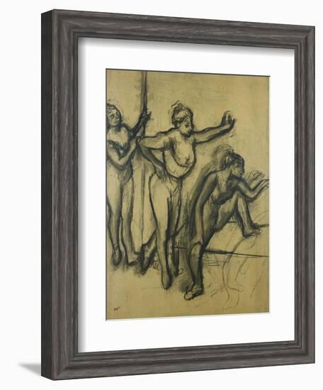 Three Dancers in Leotards; Trois Danseuses En Maillot, 1903-Edgar Degas-Framed Giclee Print