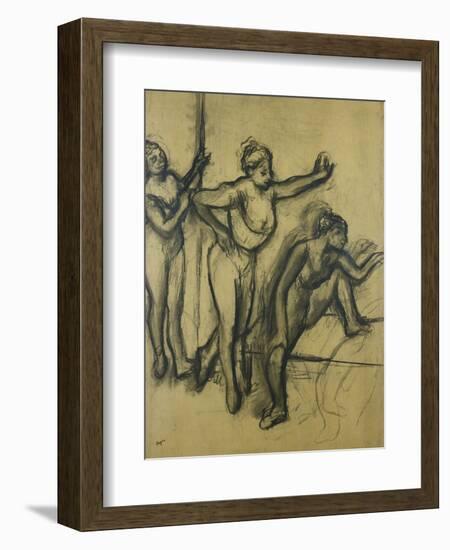 Three Dancers in Leotards; Trois Danseuses En Maillot, 1903-Edgar Degas-Framed Giclee Print